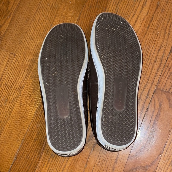 Cole Haan Pinch main classic Leather White Loafer chocolate brown sneaker penny - Picture 4 of 5